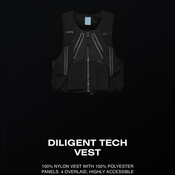 nike x drake nocta tactical vest black